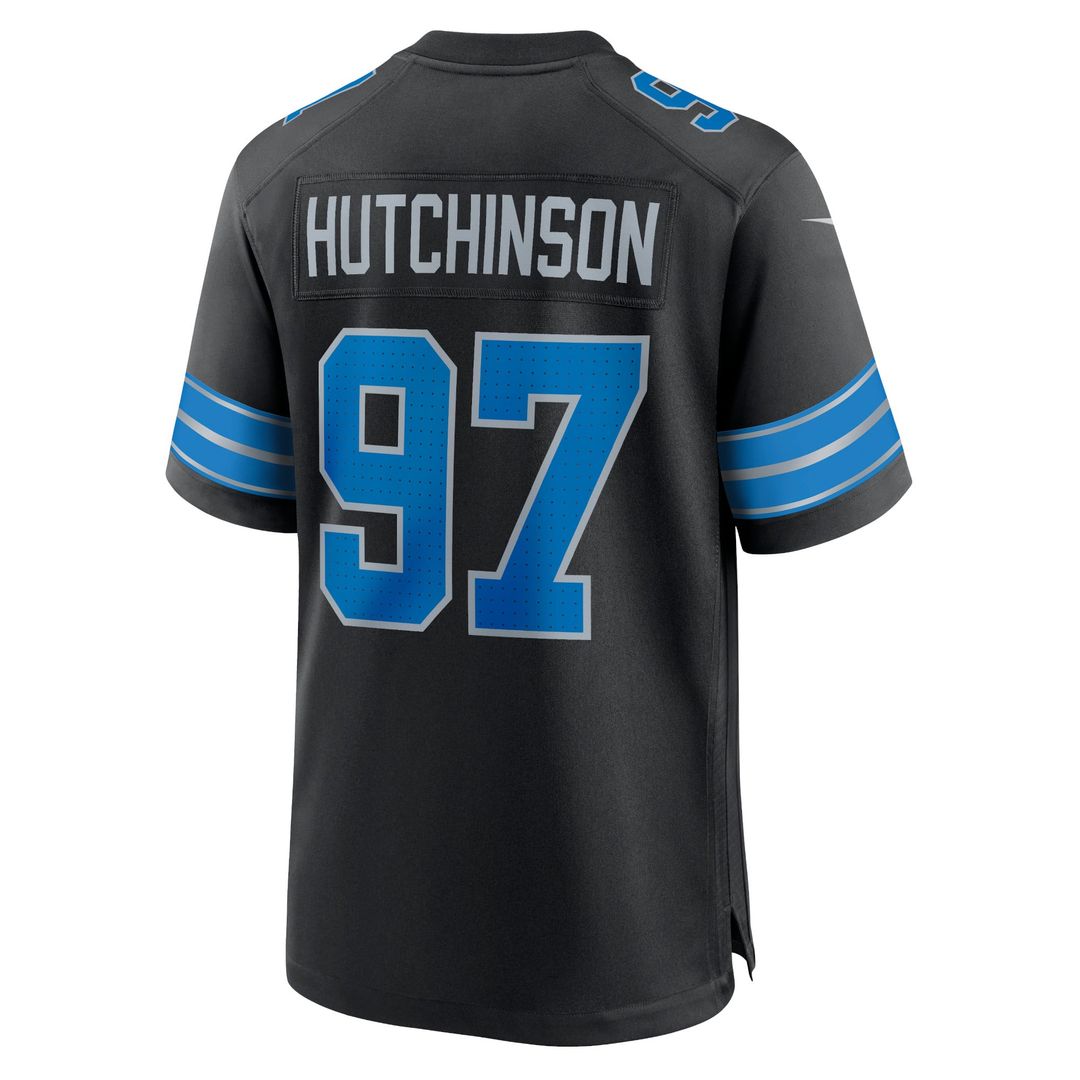 Detroit Lions Aidan Hutchinson Nike Black 2nd Alternate Game Jersey - product image 3