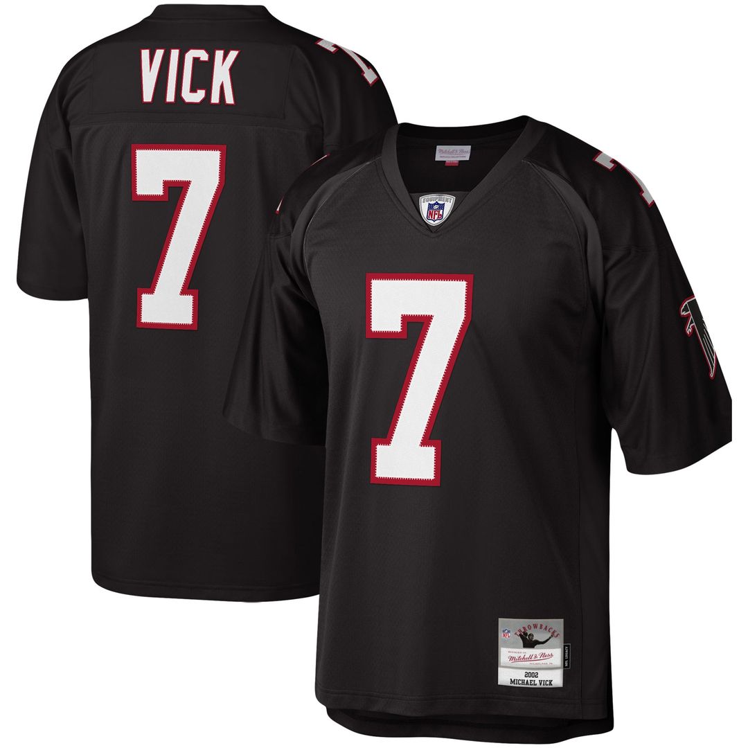 Atlanta Falcons Michael Vick Mitchell & Ness Black Legacy Replica Jersey - product image 1