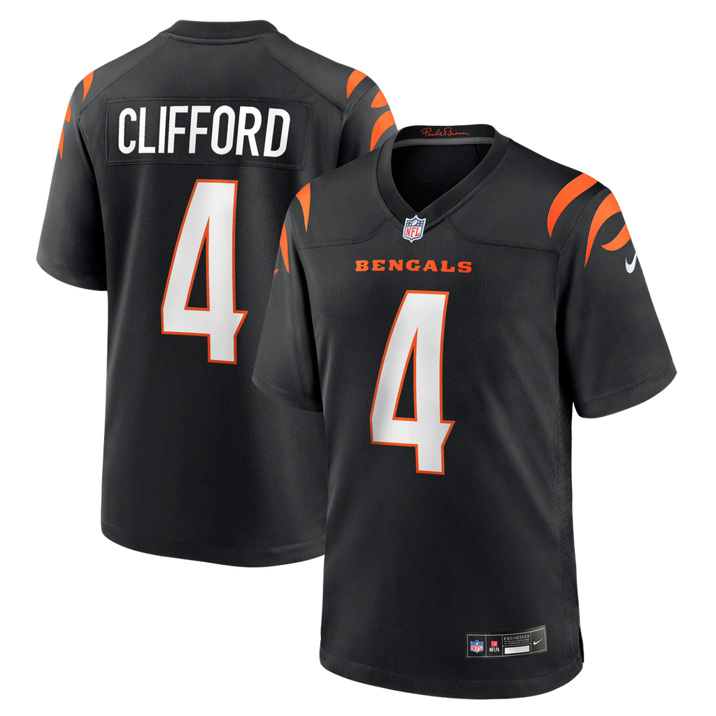 Cincinnati Bengals Sean Clifford Nike Black Team Game Jersey - product image 1