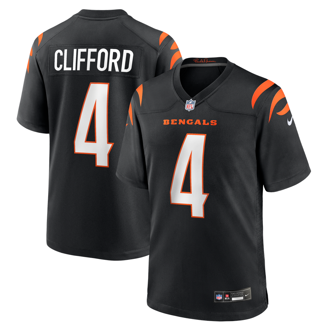 Cincinnati Bengals Sean Clifford Nike Black Team Game Jersey - product image 1