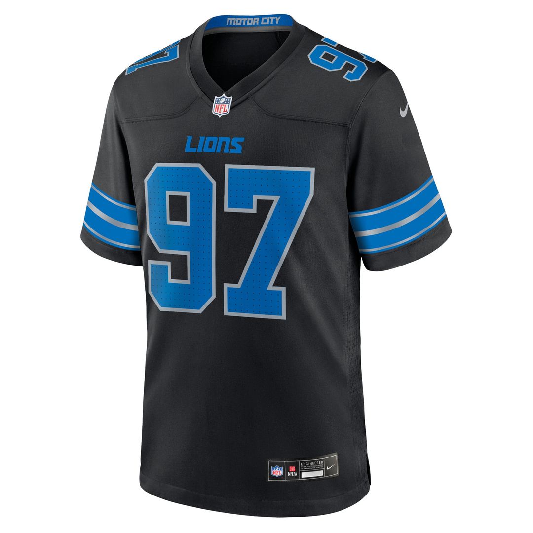 Detroit Lions Aidan Hutchinson Nike Black 2nd Alternate Game Jersey - product image 2