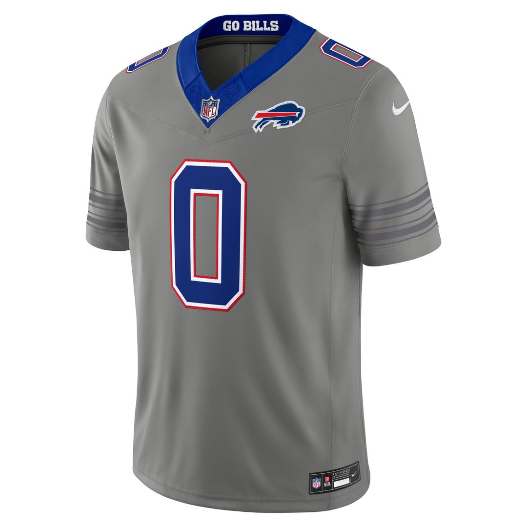 Buffalo Bills Keon Coleman Nike Gray Nickel City Vapor F.U.S.E. Stitched Limited Jersey - product image 5