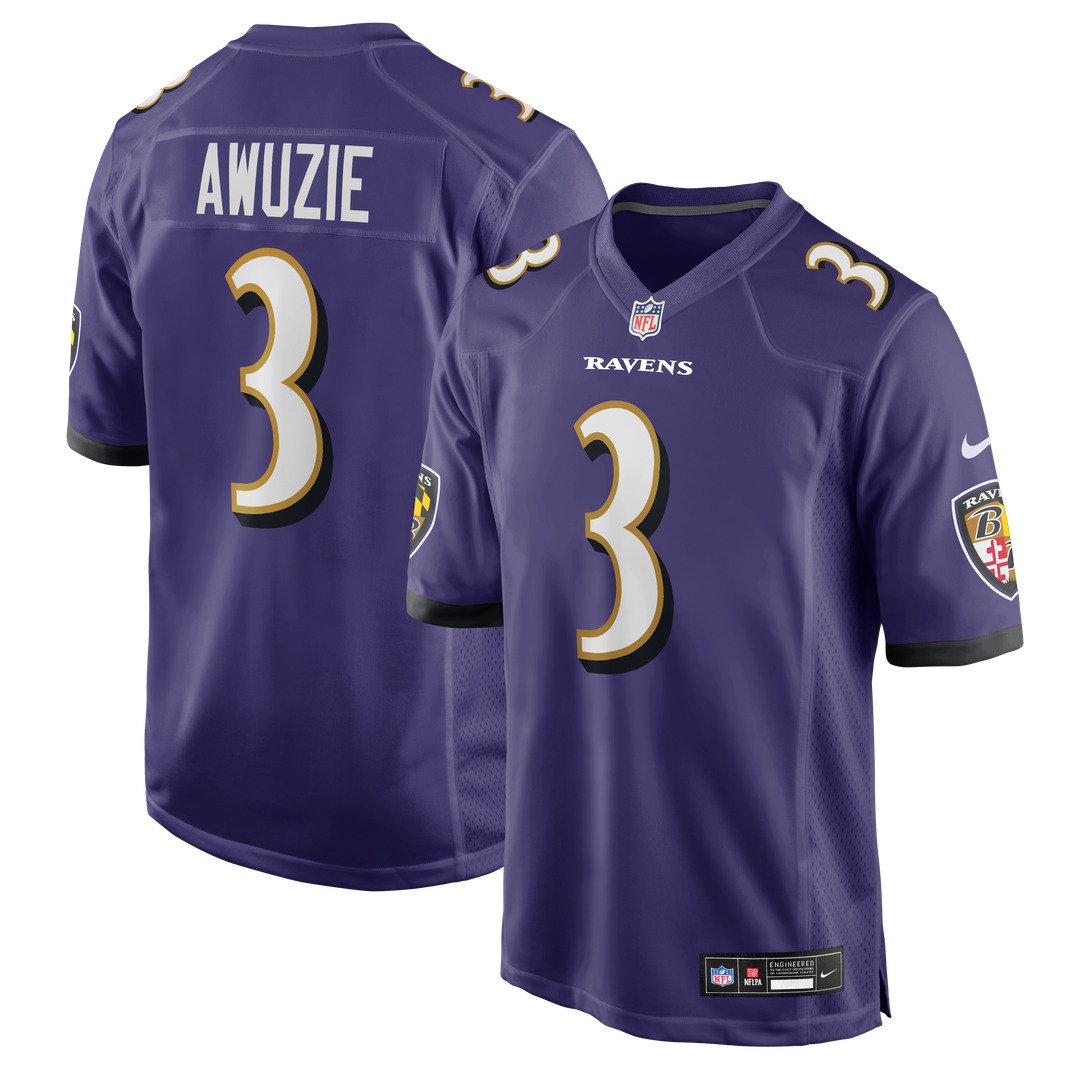 Baltimore Ravens Chidobe Awuzie Nike Purple Team Game Jersey - product image 1