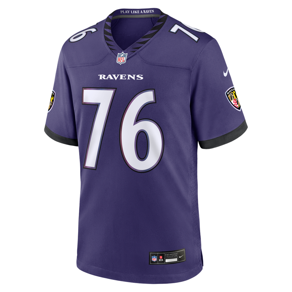 Baltimore Ravens Carson Vinson Nike Purple Team Game Jersey - product image 2