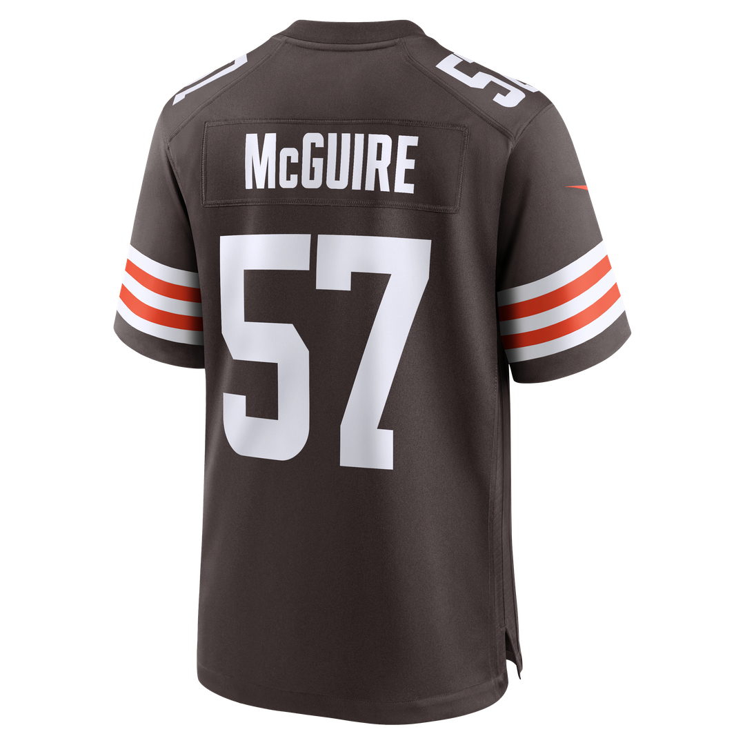 Cleveland Browns Isaiah McGuire Nike Brown Team Game Jersey - product image 3