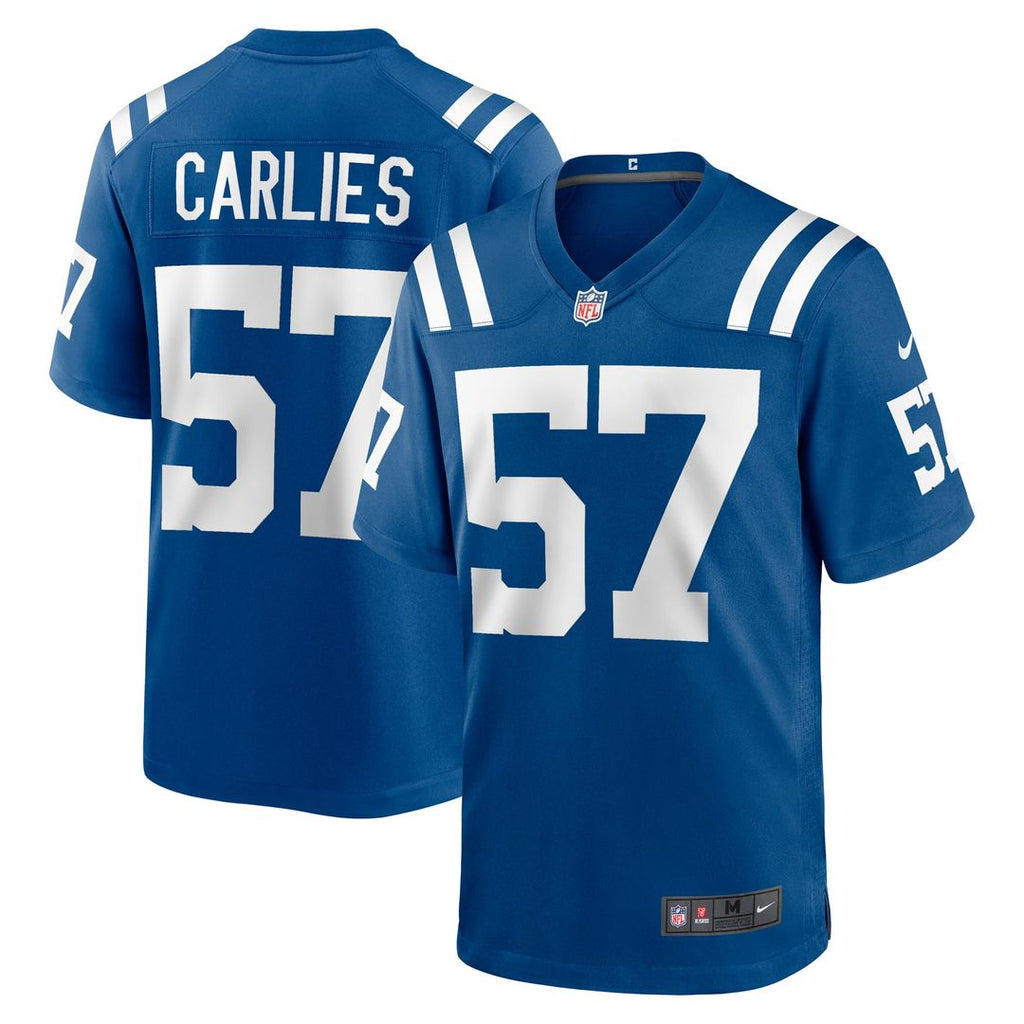Indianapolis Colts Jaylon Carlies Nike Royal Game Jersey - product image 1