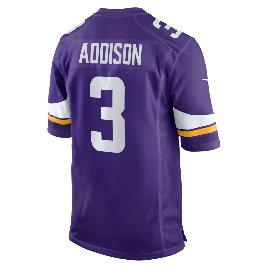 Minnesota Vikings Jordan Addison Nike White Alternate Game Player Jersey - product image 9