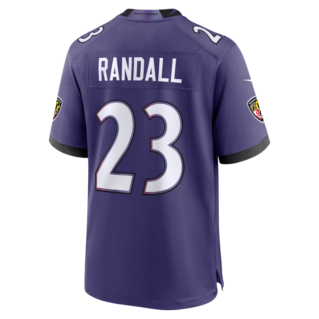 Baltimore Ravens Adam Randall Nike Purple Team Game Jersey - product image 3