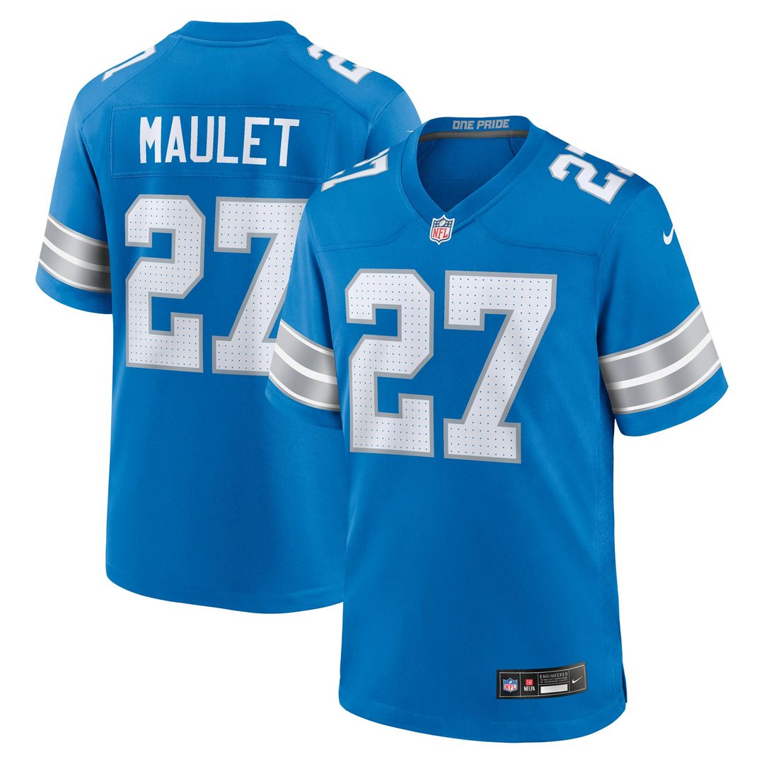 Detroit Lions Arthur Maulet Nike Blue Team Game Jersey - product image 1