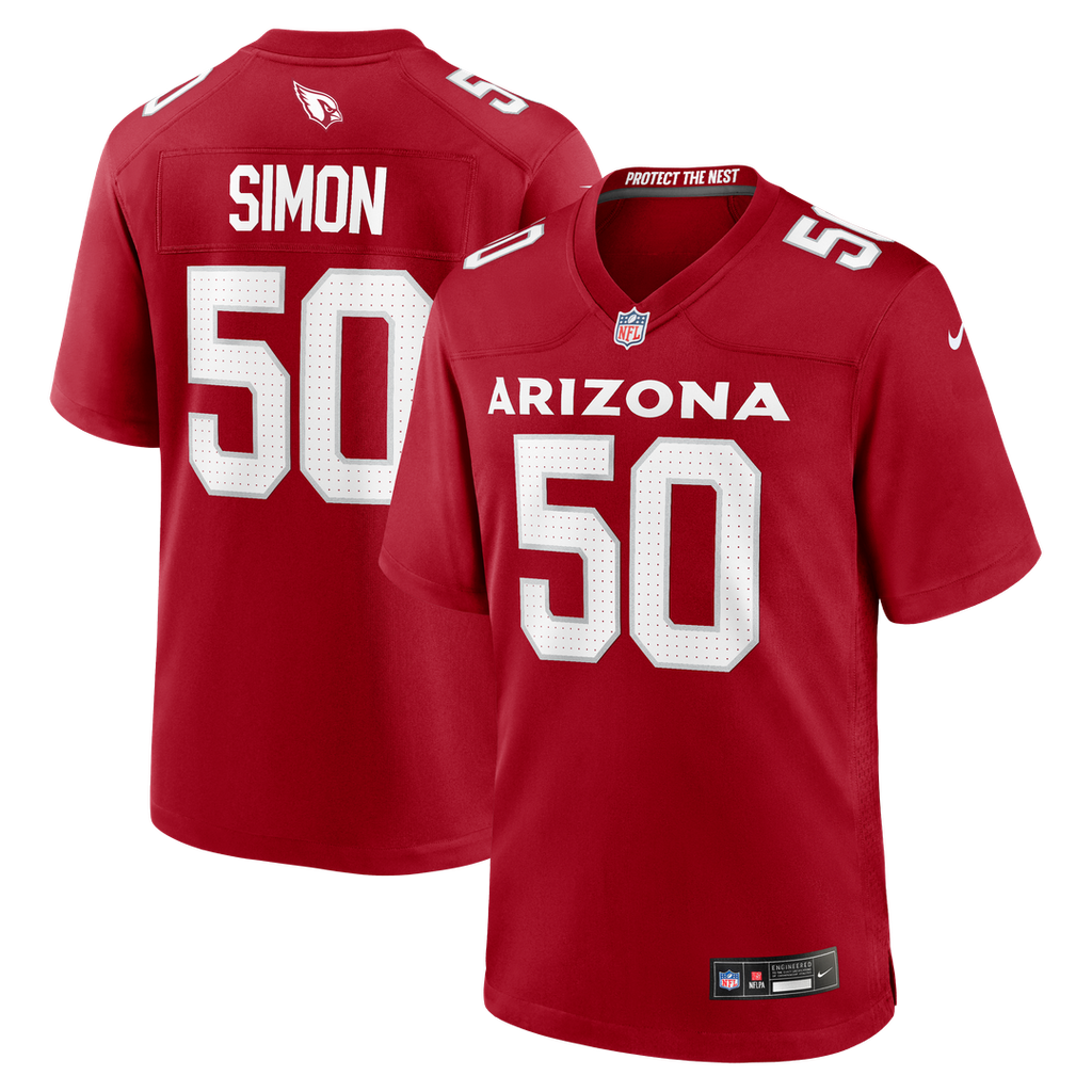Arizona Cardinals Cody Simon Nike Cardinal Team Game Jersey - product image 1