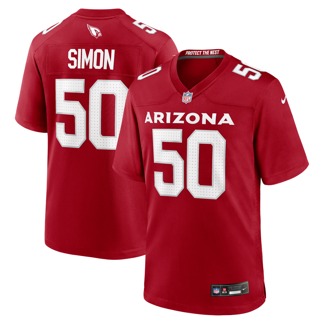 Arizona Cardinals Cody Simon Nike Cardinal Team Game Jersey - product image 1