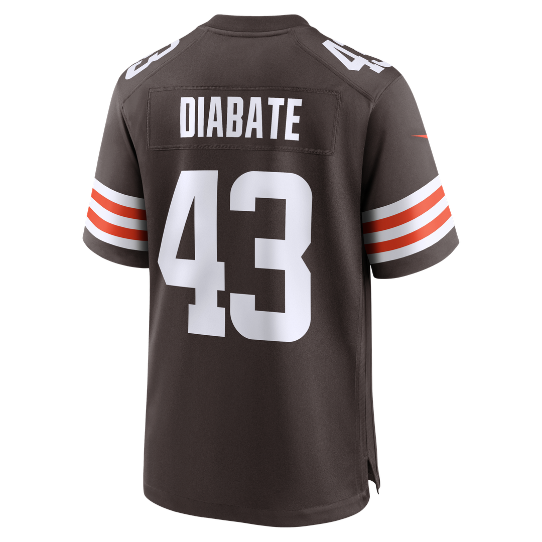 Cleveland Browns Mohamoud Diabate Nike Brown Team Game Jersey - product image 3