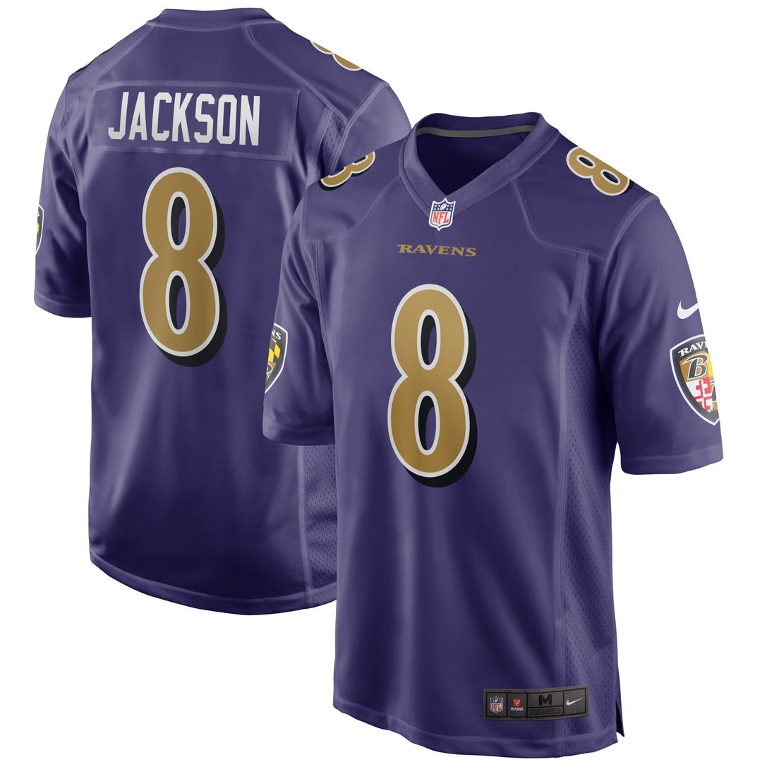 Baltimore Ravens Lamar Jackson Nike Purple Alternate Game Jersey - product image 1
