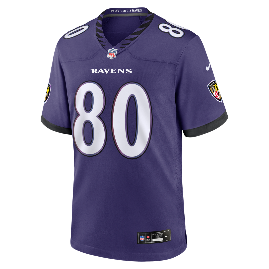 Baltimore Ravens Durham Smythe Nike Purple Team Game Jersey - product image 2