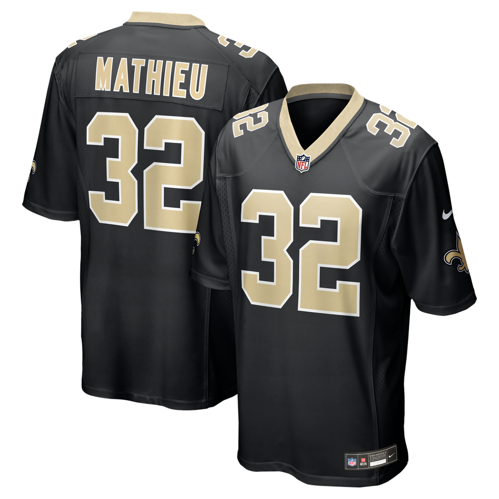 New Orleans Saints Tyrann Mathieu Nike Black Game Jersey - product image 9