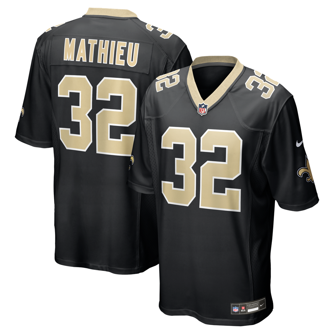 New Orleans Saints Tyrann Mathieu Nike Black Game Jersey - product image 9