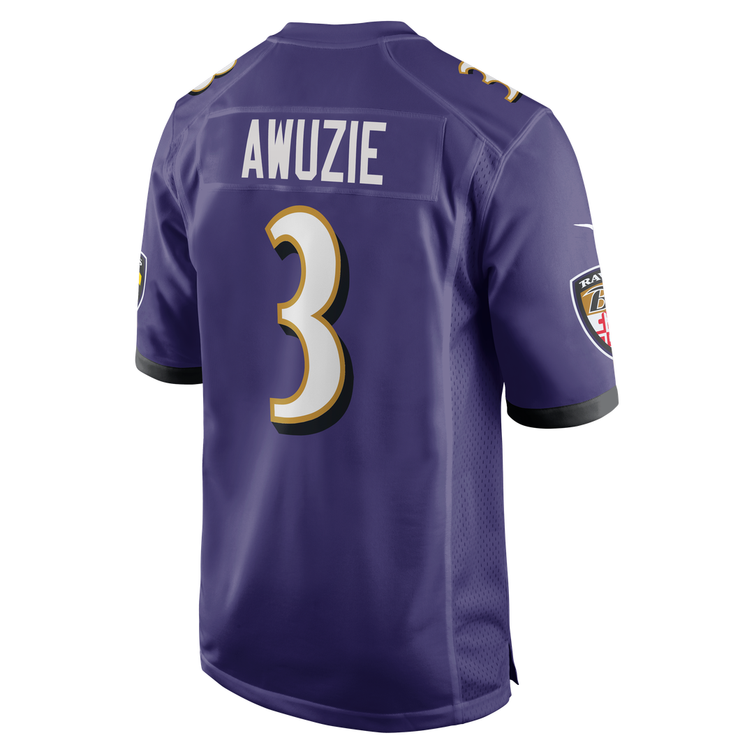 Baltimore Ravens Chidobe Awuzie Nike Purple Team Game Jersey - product image 3