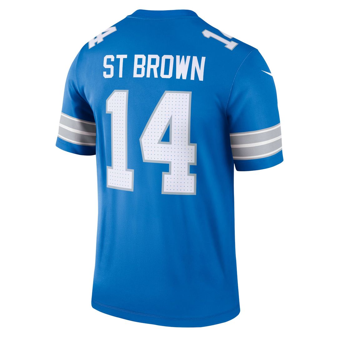 Detroit Lions Amon-Ra St. Brown Nike Blue Legend Player Performance Top - product image 6