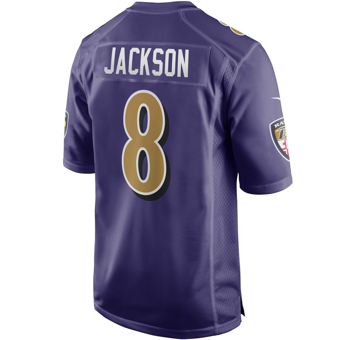 Baltimore Ravens Lamar Jackson Nike Purple Alternate Game Jersey - product image 3