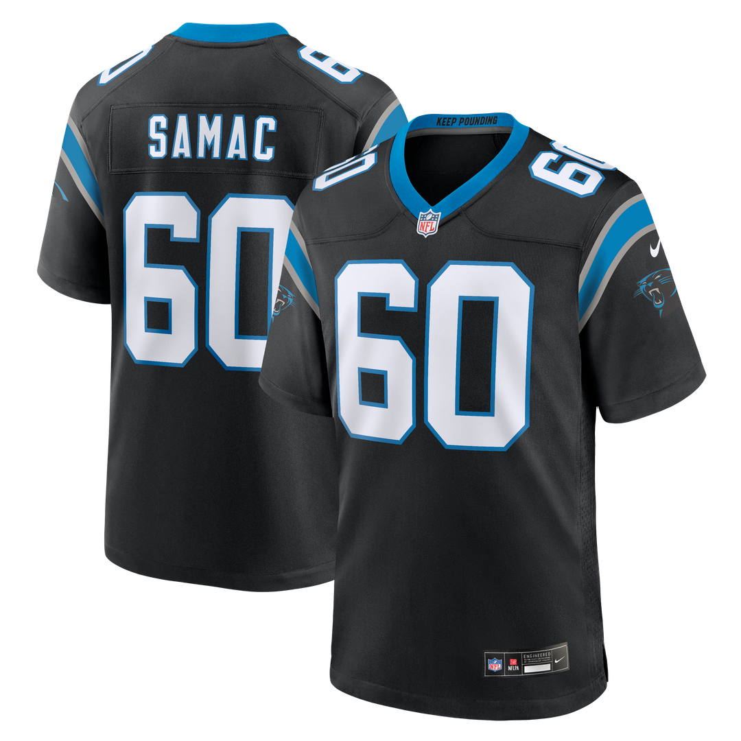Carolina Panthers Nick Samac Nike Black Team Game Jersey - product image 1