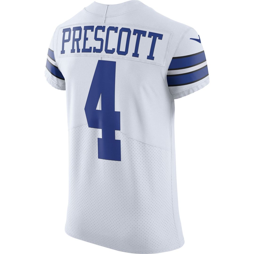 Dallas Cowboys Dak Prescott Nike White Vapor Elite Player Jersey - product image 3