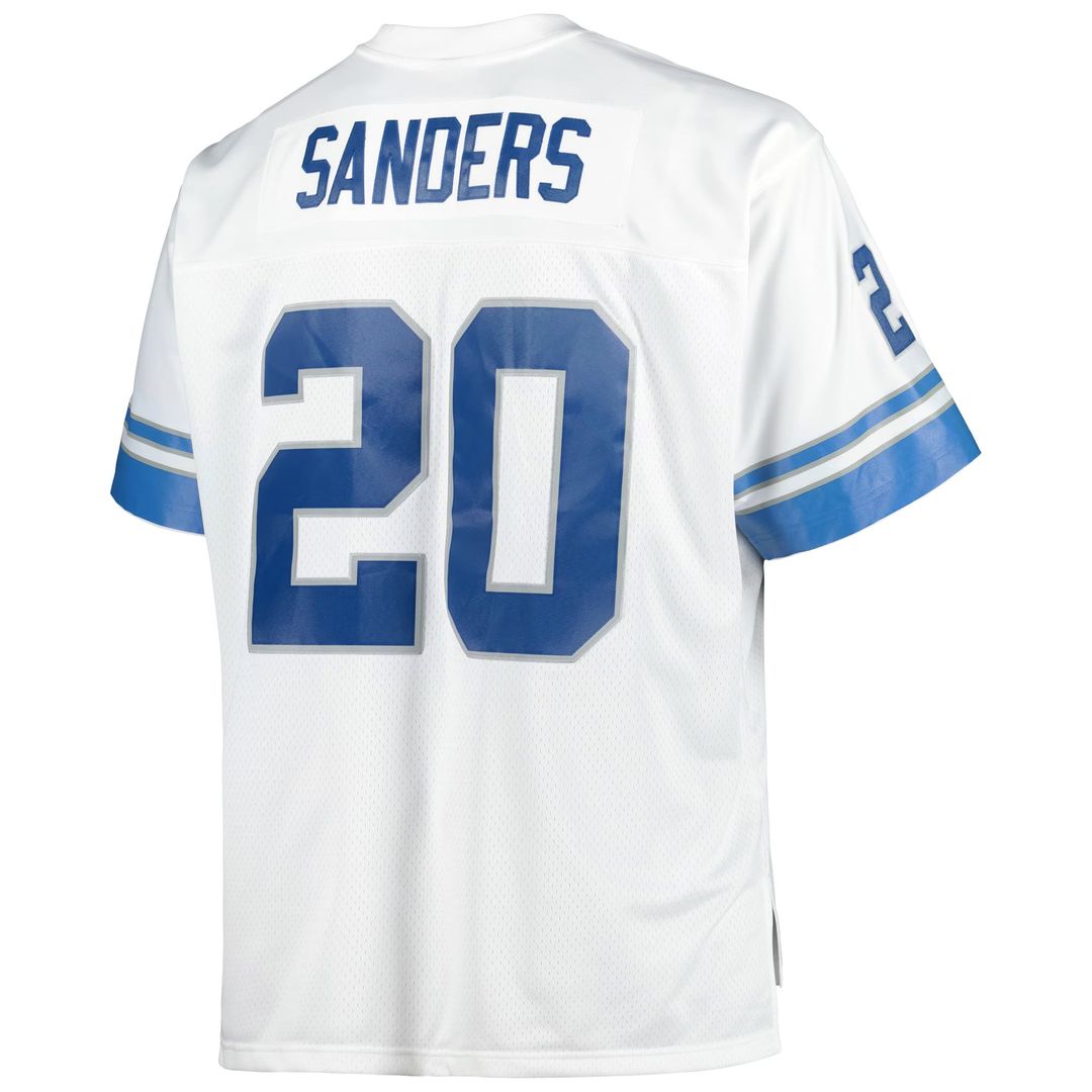 Detroit Lions Barry Sanders Mitchell & Ness White Big & Tall 1996 Retired Player Replica Jersey - product image 6