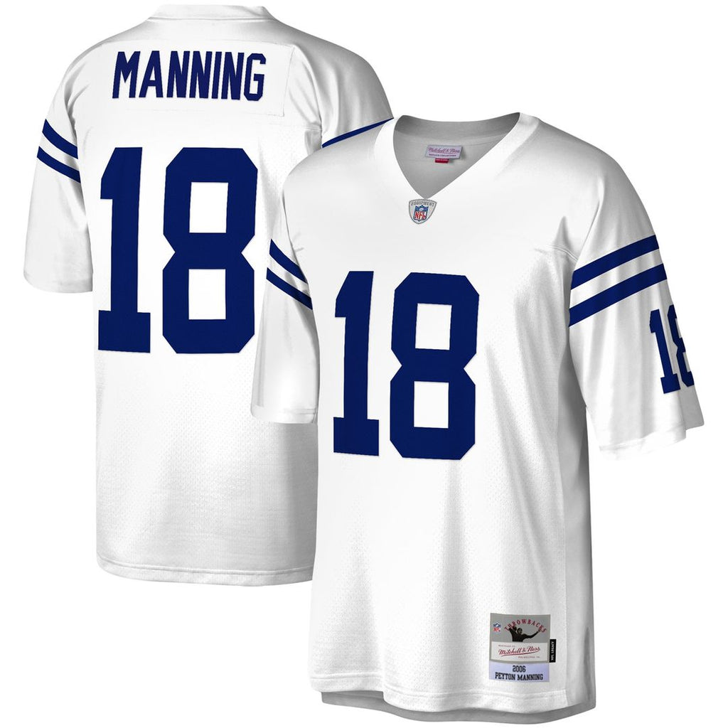 Indianapolis Colts Peyton Manning Mitchell & Ness White Legacy Replica Jersey - product image 4