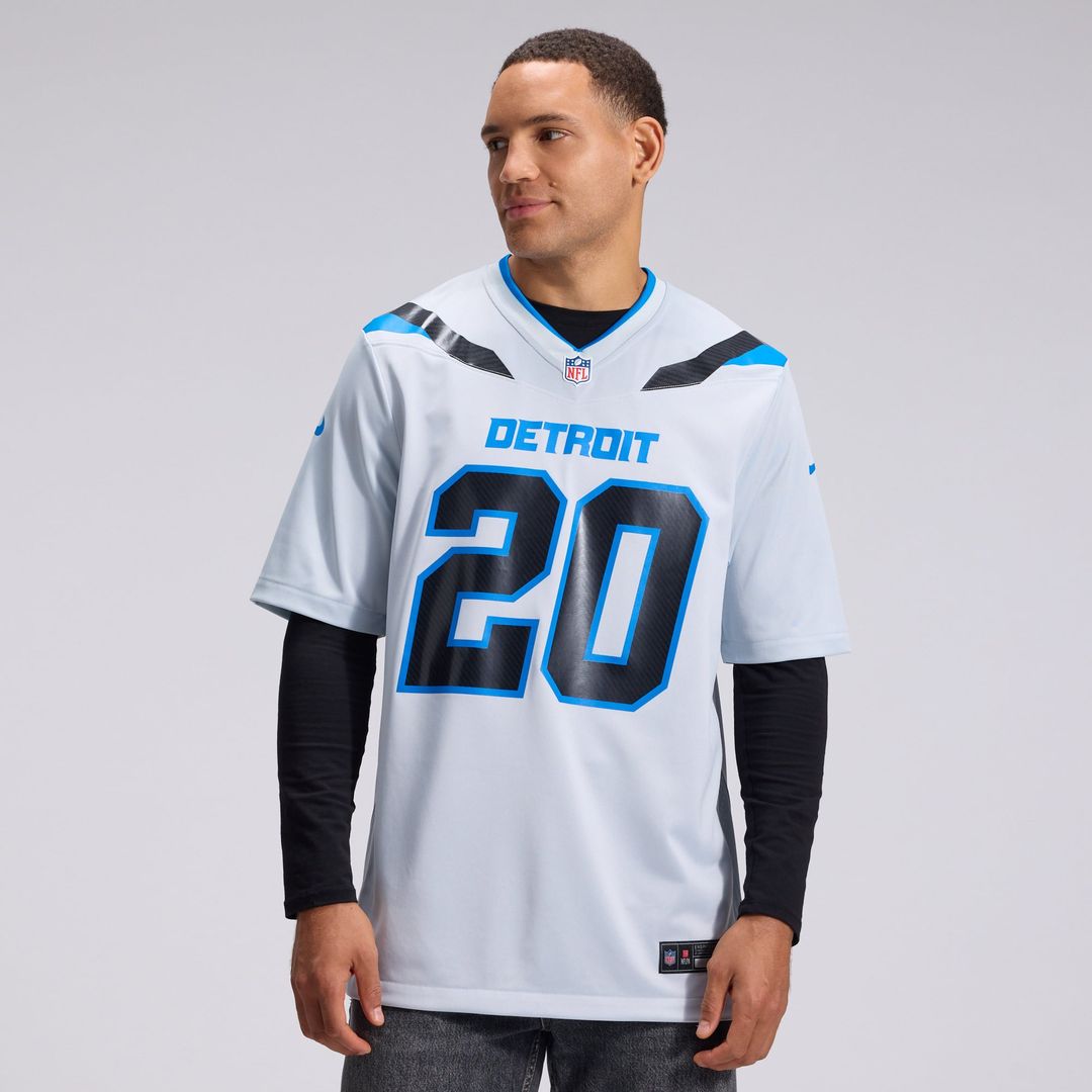 Detroit Lions Barry Sanders Nike Silver 2026 Rivalries Collection Game Jersey - product image 3