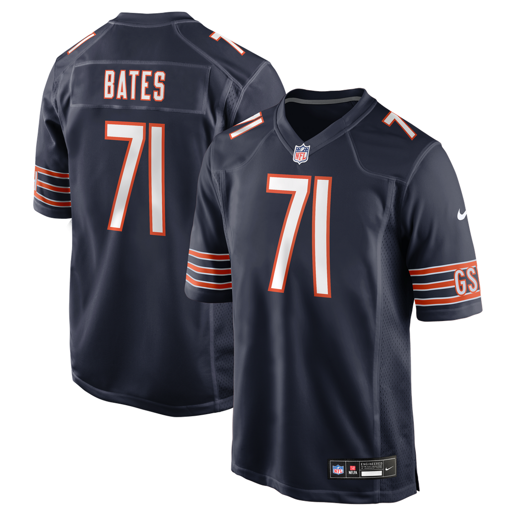 Chicago Bears Ryan Bates Nike Navy Game Jersey - product image 1