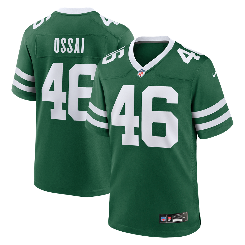 New York Jets Joseph Ossai Nike Legacy Green Team Game Jersey - product image 1