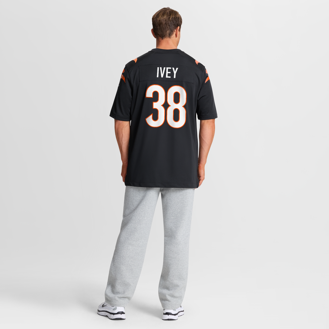 Cincinnati Bengals DJ Ivey Nike Black Team Game Jersey - product image 8