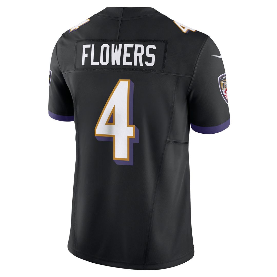 Baltimore Ravens Zay Flowers Nike Black Alternate Vapor F.U.S.E. Limited Jersey - product image 6