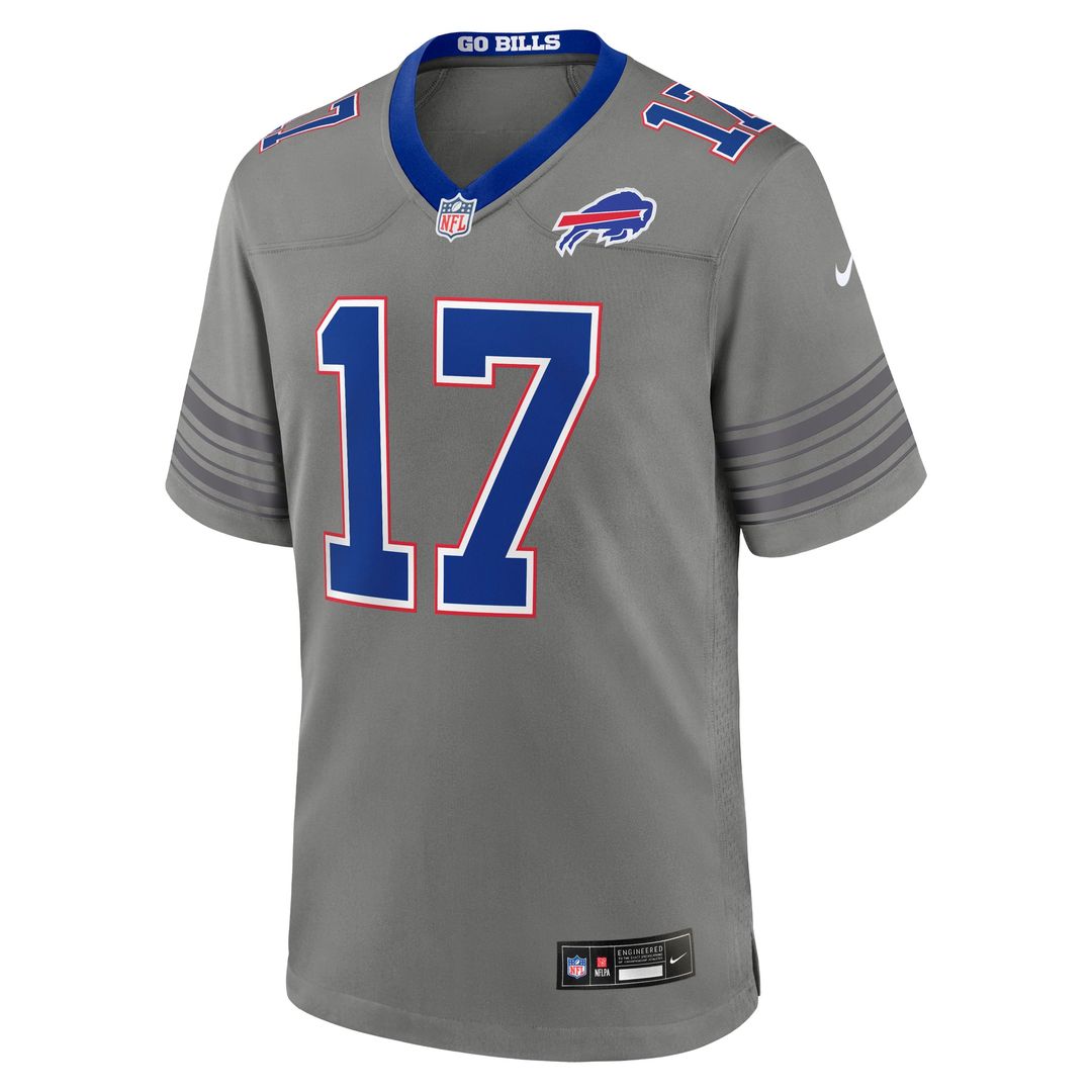 Buffalo Bills Josh Allen Nike Gray Nickel City Game Jersey - product image 5