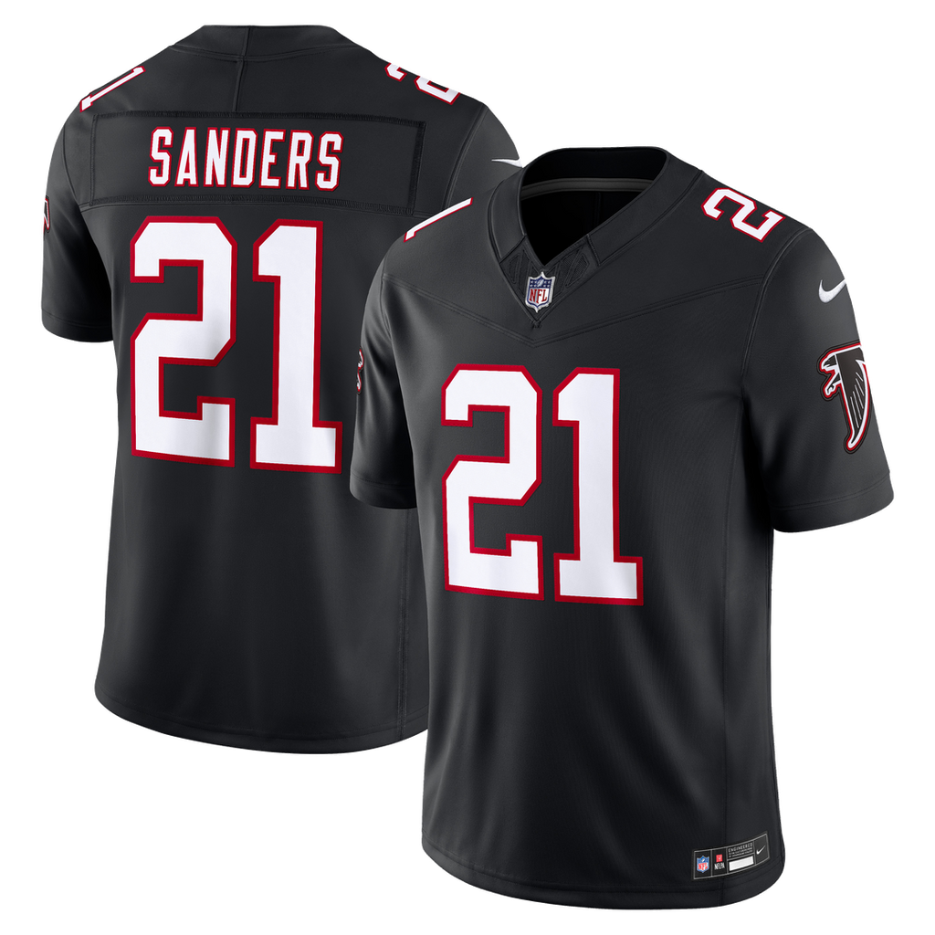 Atlanta Falcons Deion Sanders Nike Black Alternate Throwback Vapor F.U.S.E. Stitched Retired Limited Jersey - product image 4