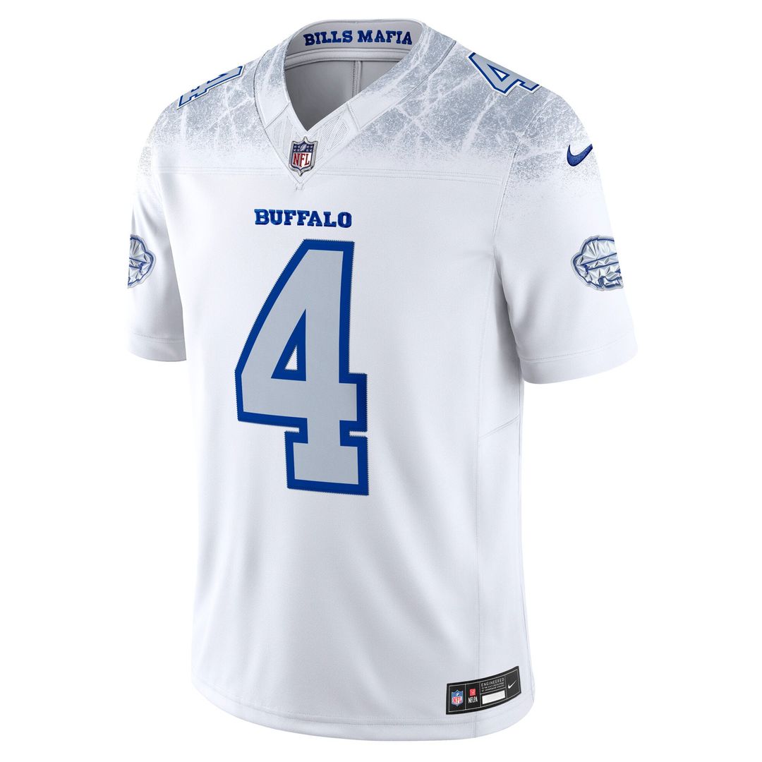 Buffalo Bills James Cook III Nike White Rivalries Collection Stitched Limited Jersey - product image 2