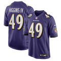 Baltimore Ravens Jay Higgins IV Nike Purple Team Game Jersey - product image 1
