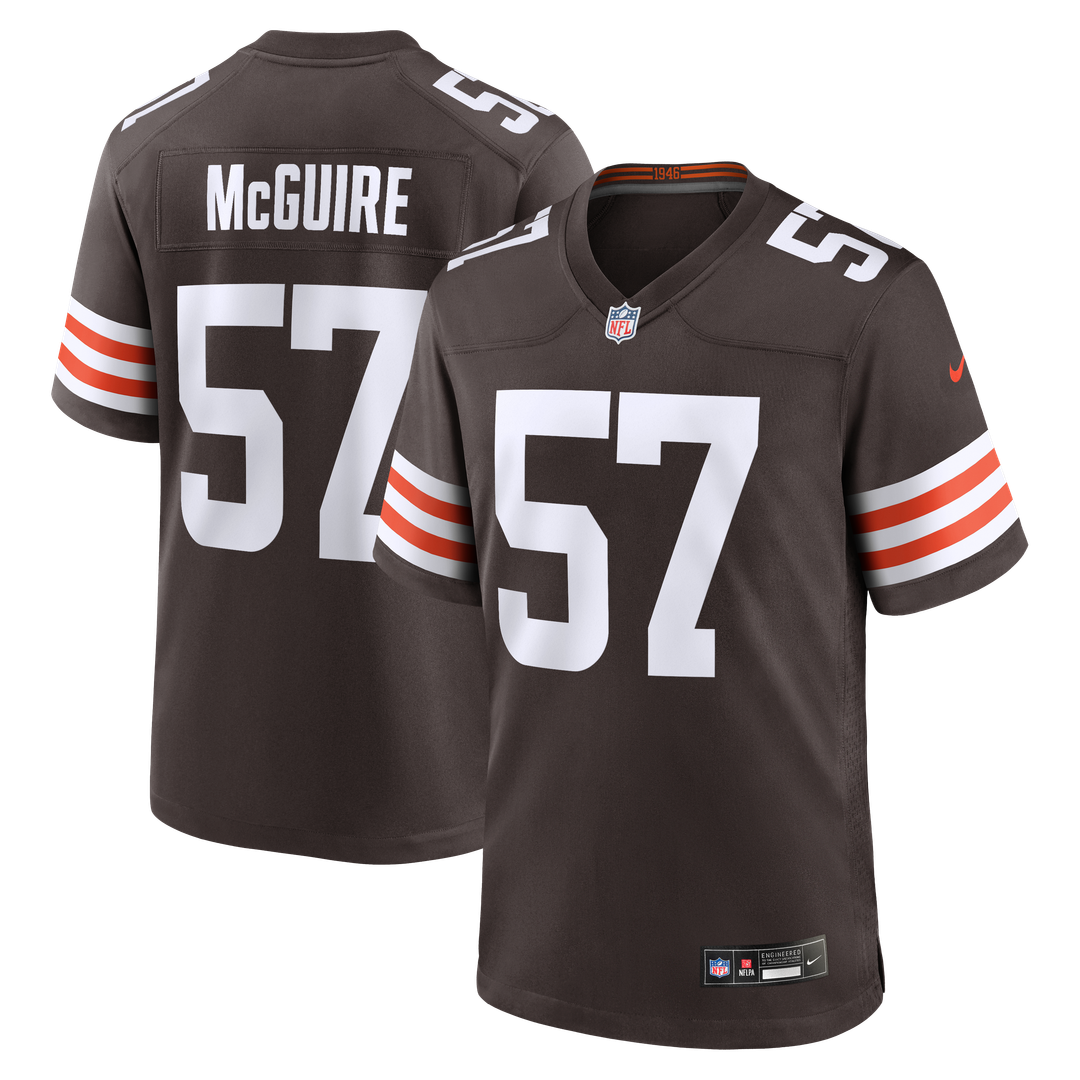 Cleveland Browns Isaiah McGuire Nike Brown Team Game Jersey - product image 1