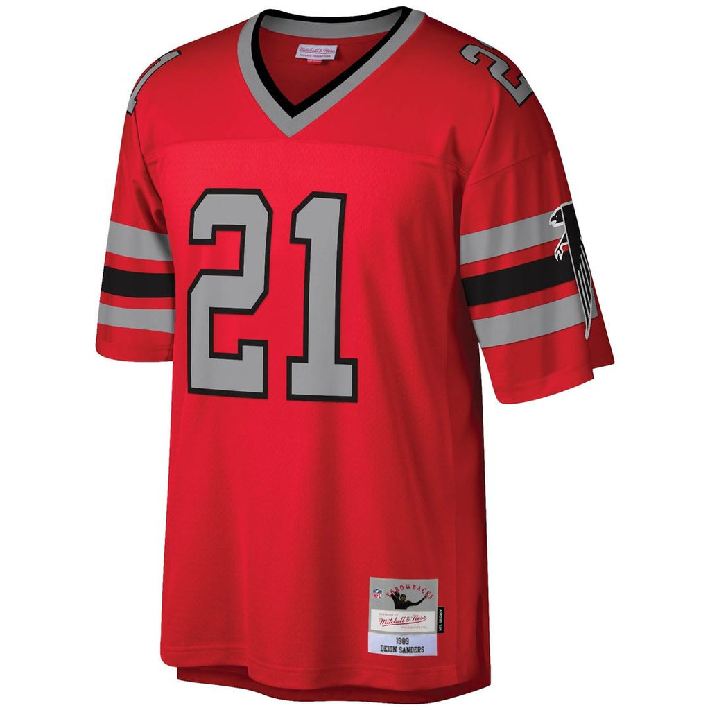 Atlanta Falcons Deion Sanders Mitchell & Ness Red Legacy Replica Jersey - product image 2