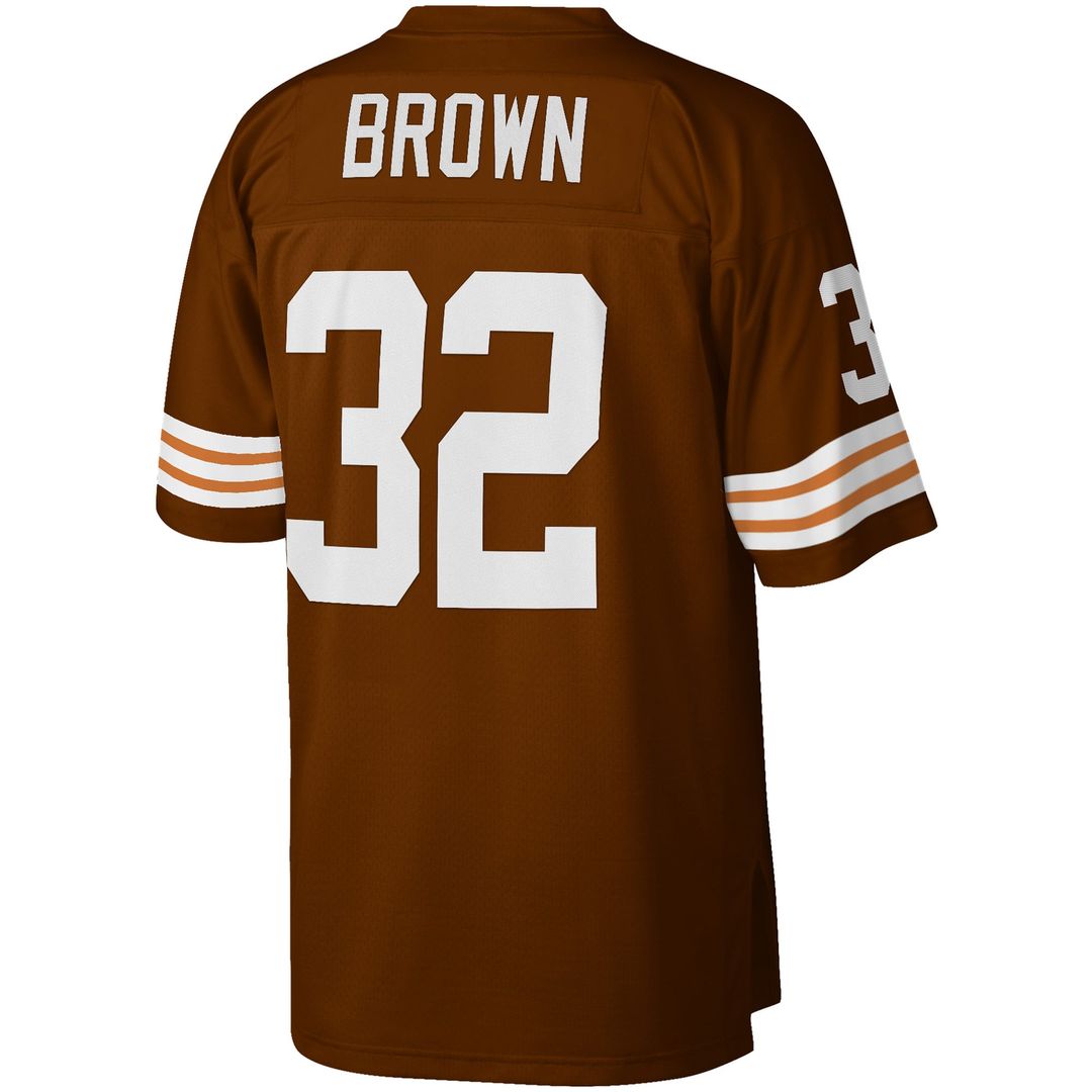 Cleveland Browns Jim Brown Mitchell & Ness Brown Big & Tall 1963 Retired Player Replica Jersey - product image 3