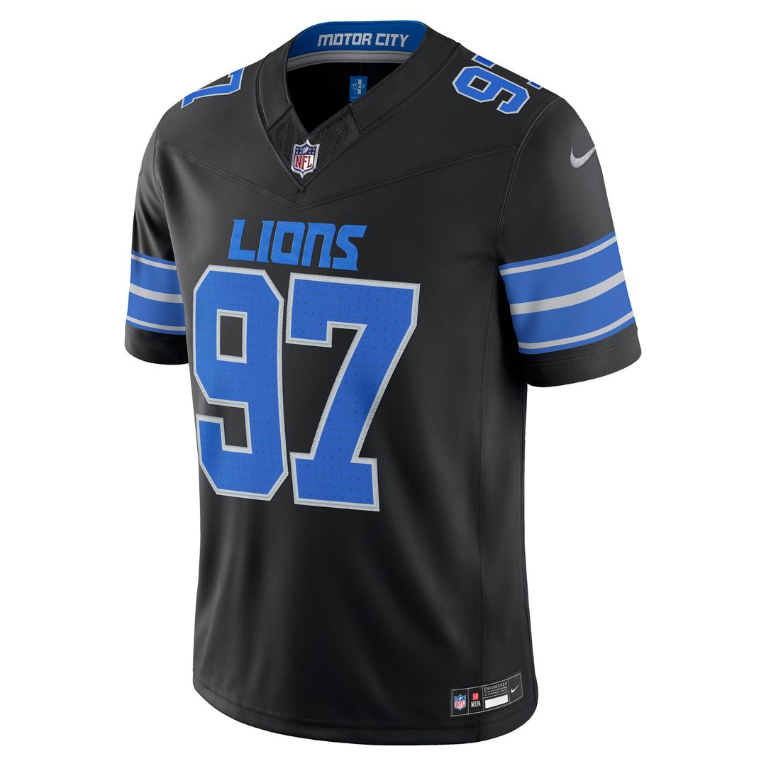 Detroit Lions Aidan Hutchinson Nike Black Alternate Vapor F.U.S.E. Stitched Limited Jersey - product image 2