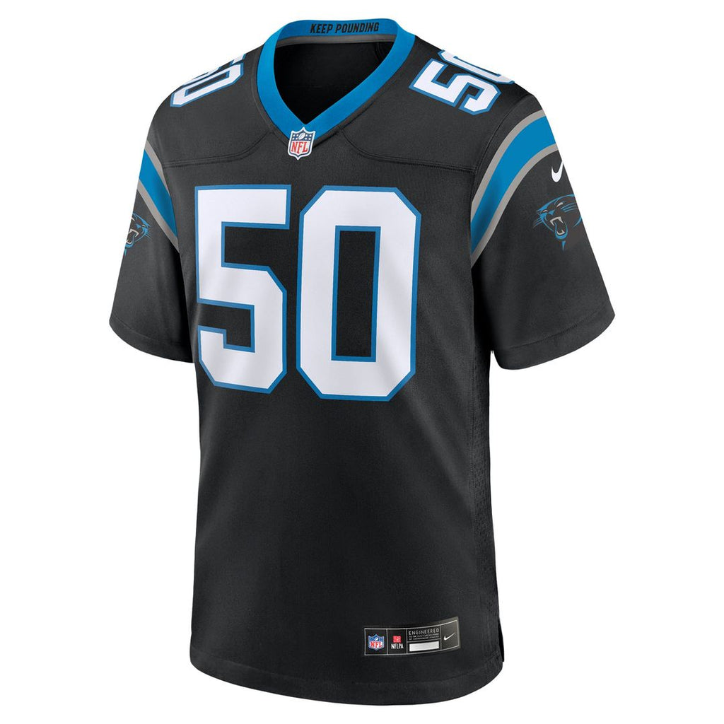 Carolina Panthers Robert Hunt Nike Black Game Jersey - product image 2