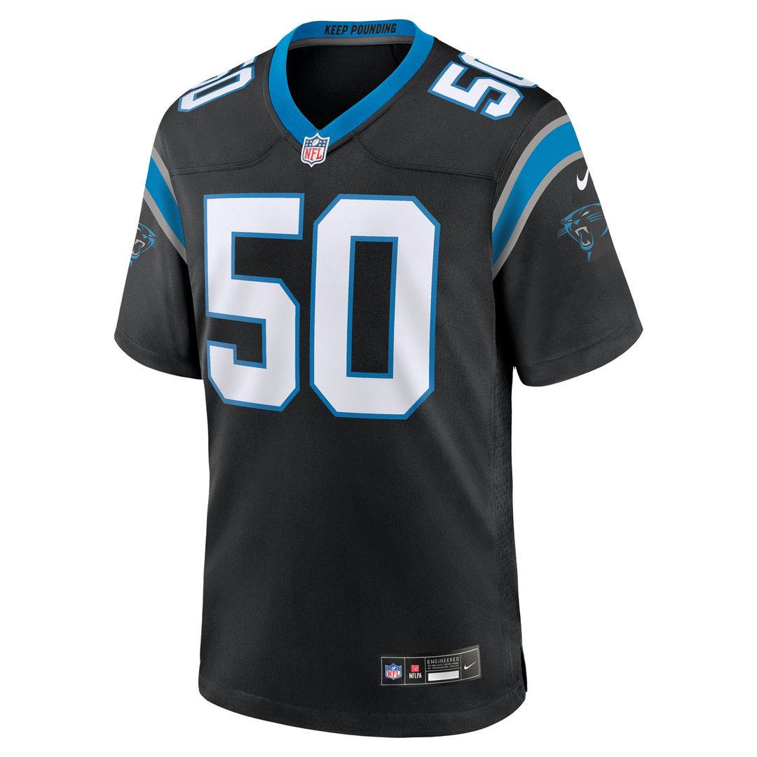 Carolina Panthers Robert Hunt Nike Black Game Jersey - product image 2