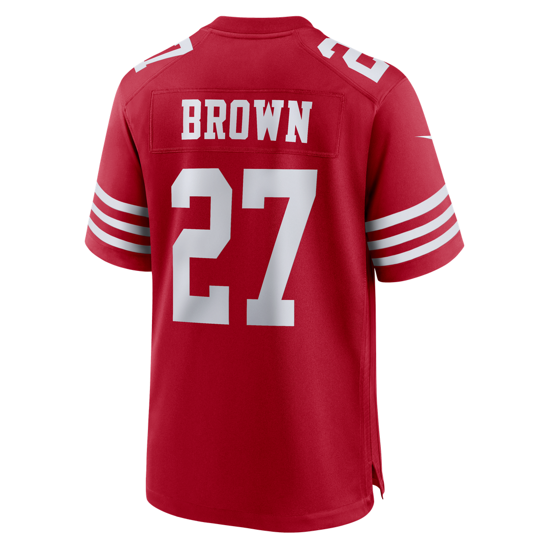 San Francisco 49ers Ji'Ayir Brown Nike Scarlet Team Game Jersey - product image 3