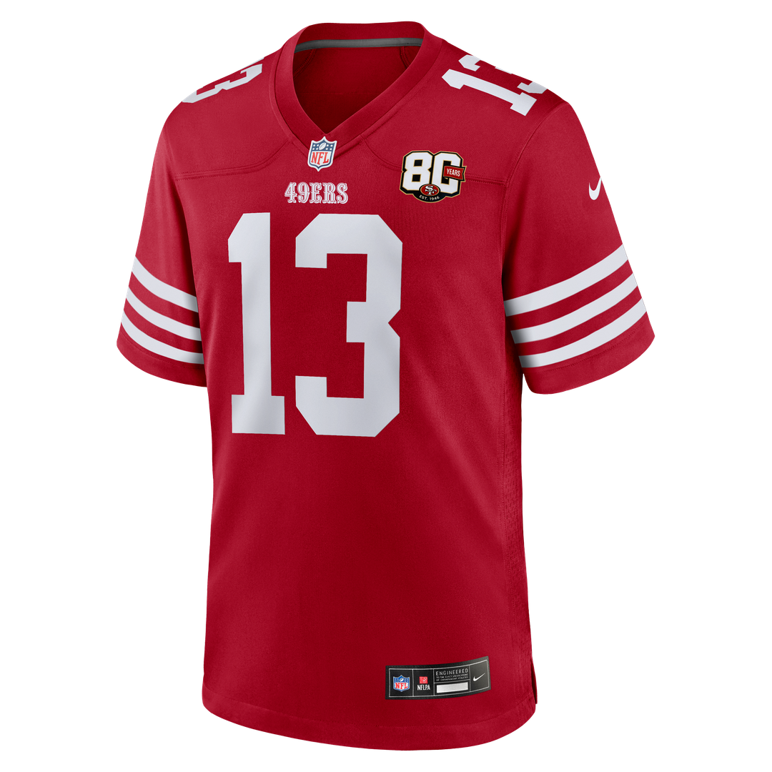 San Francisco 49ers Brock Purdy Nike White 80th Anniversary Game Jersey - product image 12