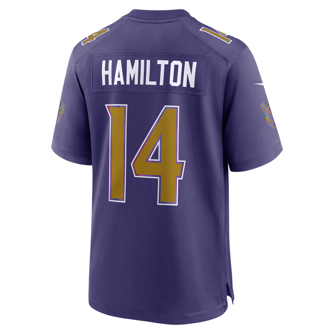 Baltimore Ravens Kyle Hamilton Nike Purple Alternate Game Jersey - product image 8