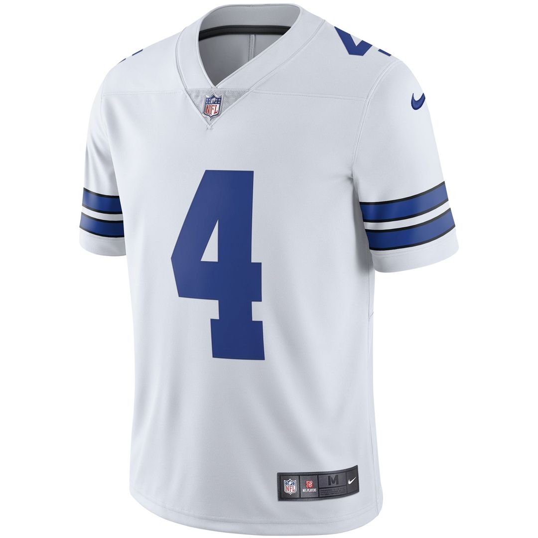 Dallas Cowboys Dak Prescott Nike White Vapor Limited Player Jersey - product image 5