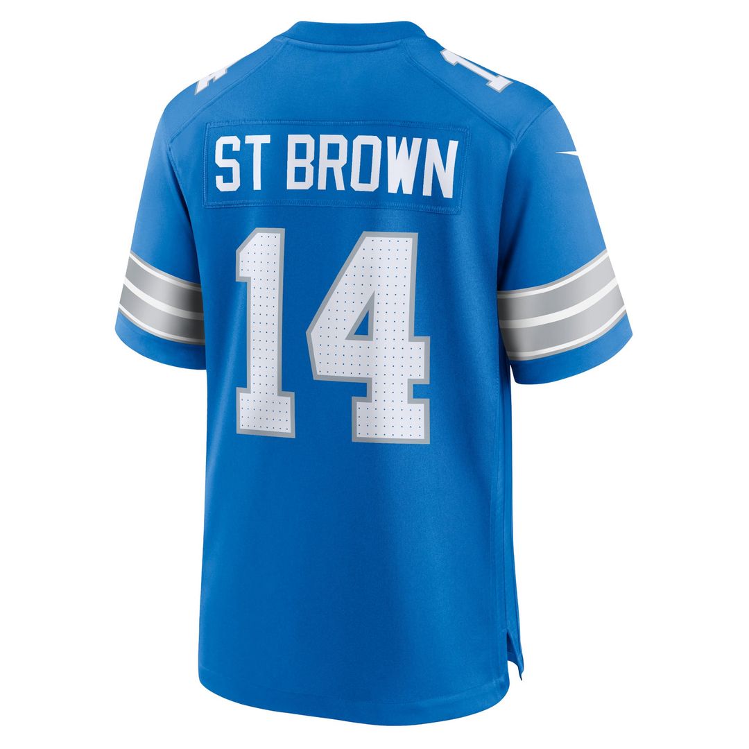Detroit Lions Amon-Ra St. Brown Nike Blue Game Jersey - product image 3