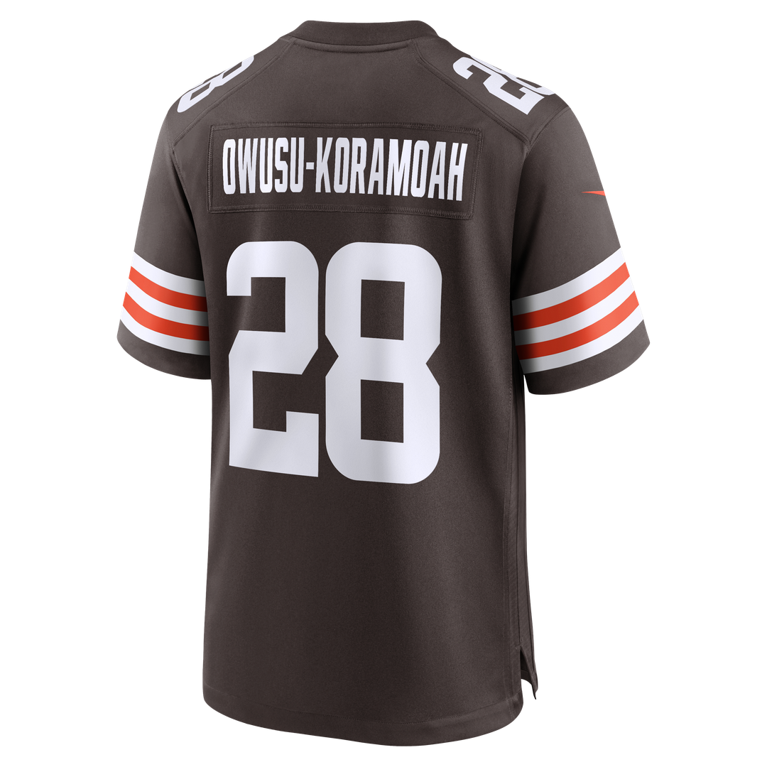 Cleveland Browns Jeremiah Owusu-Koramoah Nike Brown Game Player Jersey - product image 3