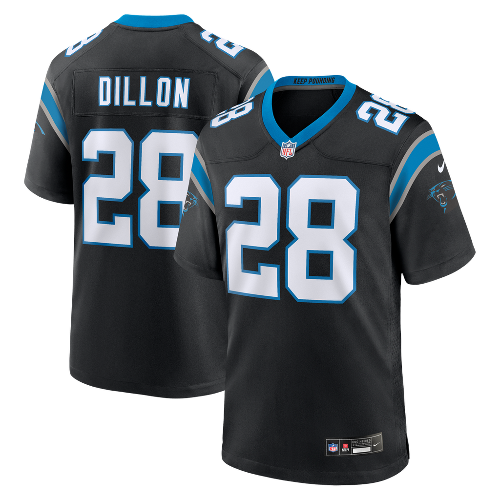Carolina Panthers AJ Dillon Nike Black Team Game Jersey - product image 1