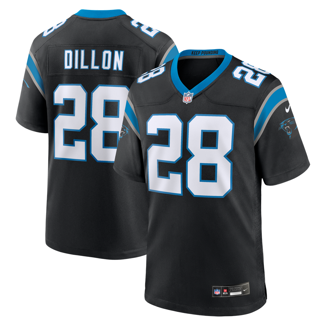 Carolina Panthers AJ Dillon Nike Black Team Game Jersey - product image 1